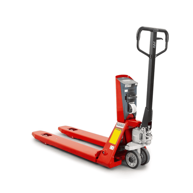RAVAS Transpalette manuel avec balance 3200, capacité de charge 2000 kg, précision d'affichage 0,2 - 1 kg