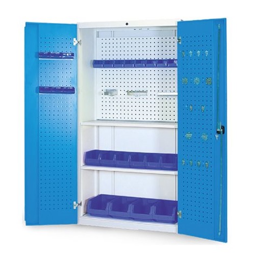 Multi-Funktionsschrank mit 2 Flügeltüren, Tiefe 500 mm, Nutzhöhe 1719 mm, R 36-16, 980 x 500 x 1838 mm