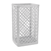 Bedrunka+Hirth Abfallkorb aus Kunststoff, weiss, 40 Liter, 320 x 250 x 500 mm