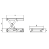 Ergo-Lift 1E Table élévatrice avec ciseaux simples, en différentes versions