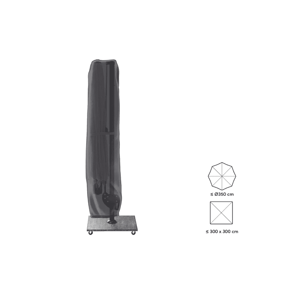 Platinum AeroCover Freiarmsonnenschirm Schutzhülle, Höhe 2500mm, Durchmesser 550/600 mm