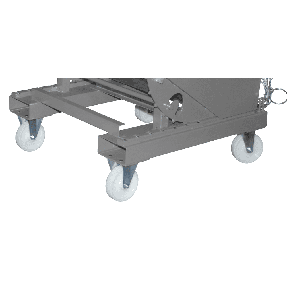 2 roulettes pivotantes et 2 roulettes fixes en polyamide