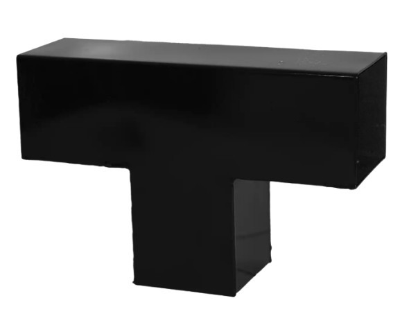 PLUS Doppelpergola, Schwarz RAL 9005, Modell 3, BxTxH 6640 x 2380 x 2260 mm