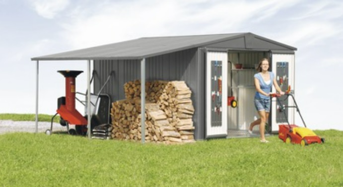 biohort Seitendach zu Gerätehaus Europa 2/3/4A, in 4 Farben, 1500 x 1560 mm