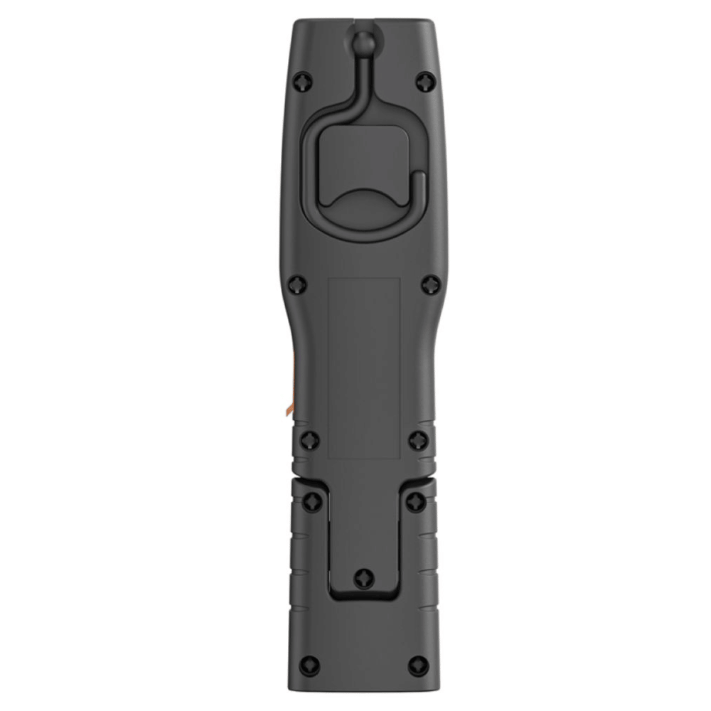 Steffen LED Akku-Handleuchte 2.5 W, 250 + 70 lm, 5700 K, 180° drehbar, IP20, schwarz/orange
