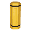 Protection de colonne hexagonale