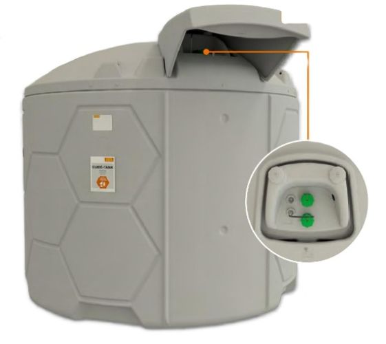 CEMO CUBE Lagertank Outdoor Basic für Salzsole und Flüssigdünger, mit Zulassung für Schweiz