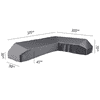 Platinum AeroCover Schutzhülle Lounge L-Form rechts, LxLxBxH 3750 x 3000 x 900 x 700 mm