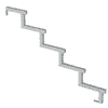 PLUS Limon d'escalier à 34,2°, profondeur de marche 280 mm, disponible en plusieurs versions