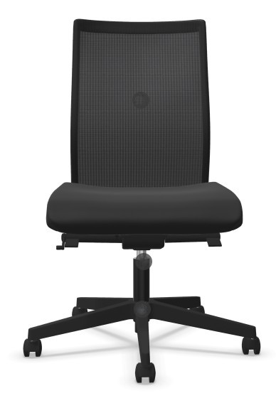 Chaise de bureau Synchron Intrata, dossier en résille, mécanisme synchrone, noir, réglable en hauteur