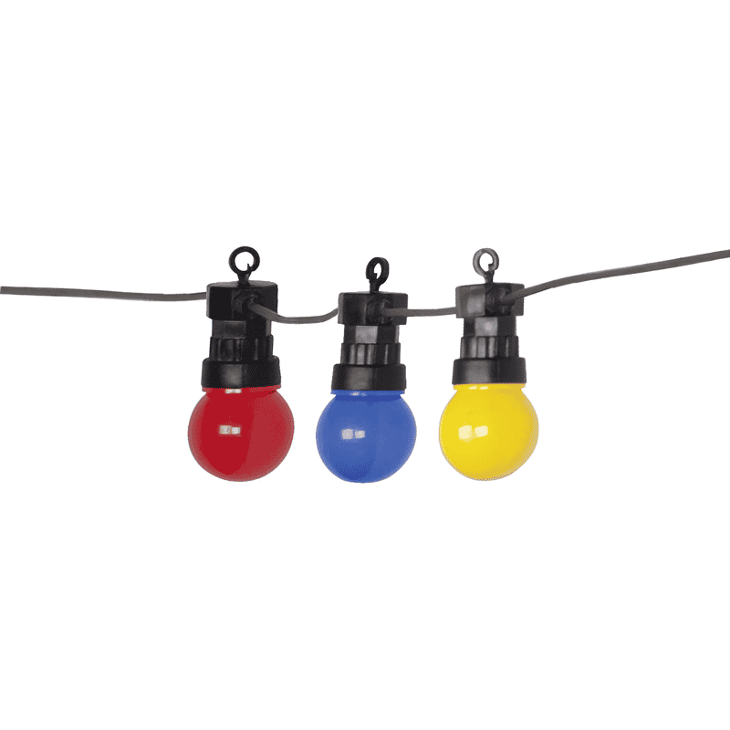 Steffen GardenLine LED Party-Lichterkette, mit Leuchtmittel - farbig, 10.5 m, 10 x 0.3 W, IP55