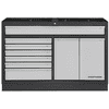 KRAFTWERK MOBILIO Armoire à tiroirs avec 7 tiroirs et 2 coulissants, L x P x H 1360 x 458 x 910 mm