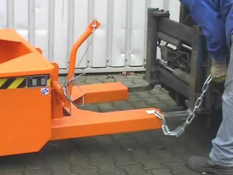 Pelle mécanique, type BSE, basculement avec câble depuis le siège du conducteur