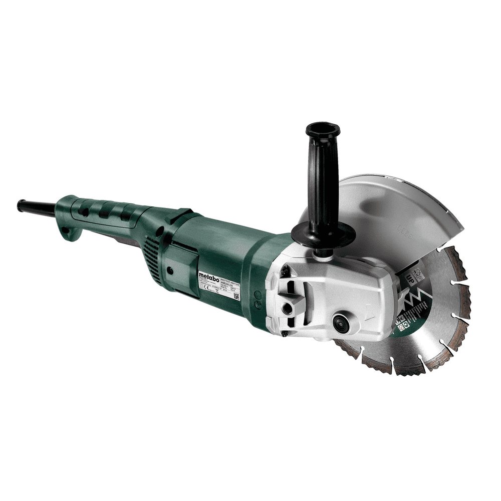 Metabo Winkelschleifer Set WE 2200-230, 2200 Watt, mit Kunststoffkoffer und 2 Diamanttrennscheiben