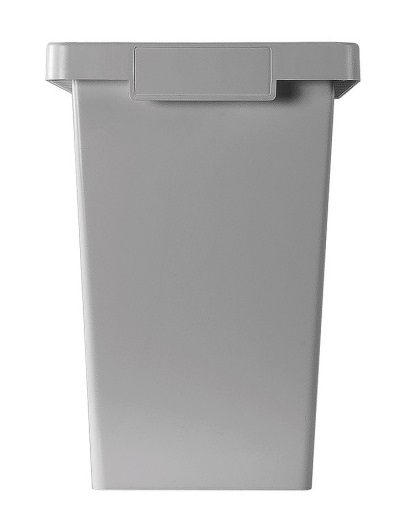 Poubelle plastique trois compartiments 40 l, pour le tri des déchets