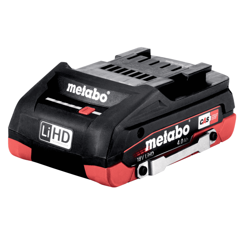 Metabo Batterie LiHD - DS 18 V / 4.0 à 10.0 Ah pour système de batterie CAS, avec étrier de sécurité