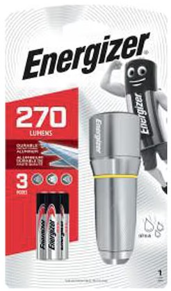 Taschenlampe Energizer Vision Metal 3AAA, LED, Betriebszeit 2,5 h, Batteriebetrieben