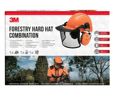 3M Schutzhelm Peltor Försterkit Orange 3 teilig