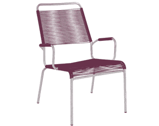 Schaffner Salon Fauteuil spaghetti RIGI avec accoudoirs, en diverses couleurs