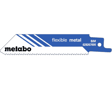 Metabo Säbelsägeblatt "Flexible Metal" 100 mm x 0.9 mm, (3-8 mm), 5 Stück