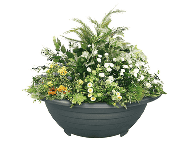 Blumentopf rund aus Stahl 