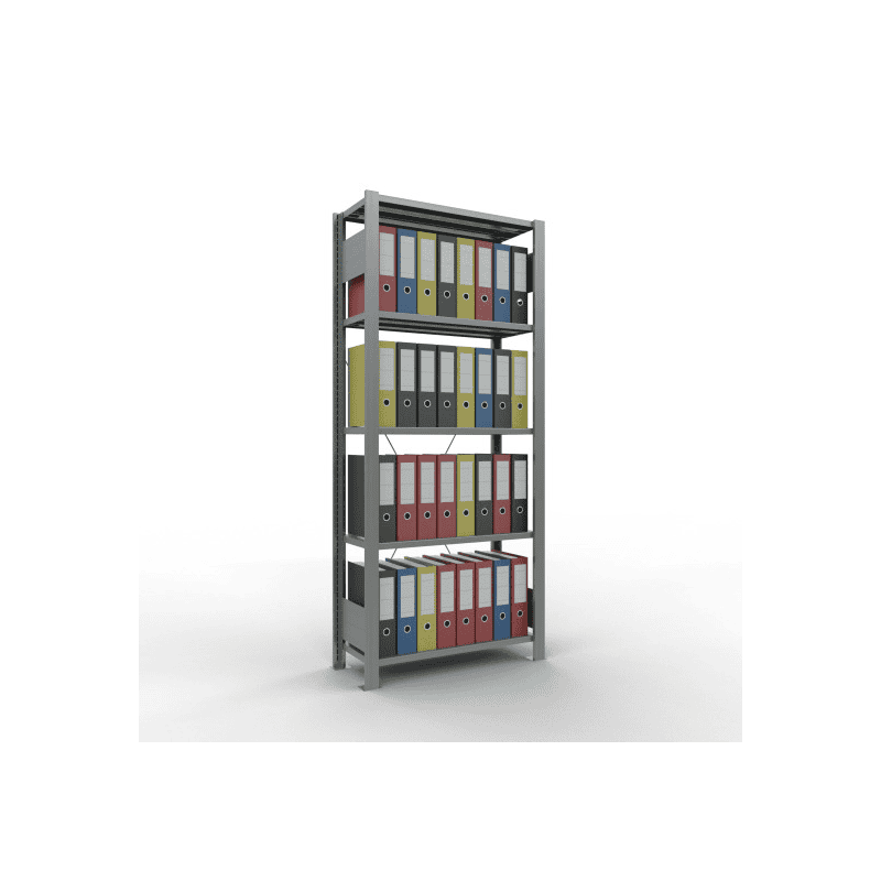 Schulte Büro- und Archivregale Stecksystem MULTIplus85, einseitig nutzbar