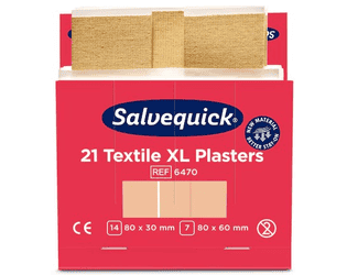 Pansements textiles extra-larges, Cederroth 6470, recharge, paquet de 6 x 21 pièces