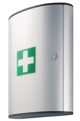 Trousse de premiers secours vide Durable 1973, L x L x P 400 x 302 x 118 mm, aluminium