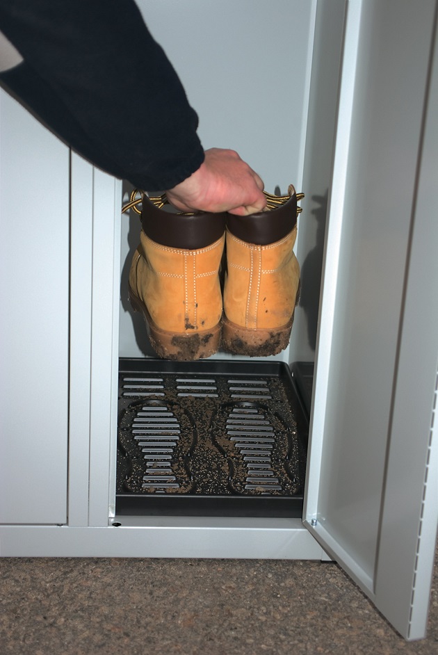 Zubehör Kunststoffeinlage zum Abtropfen von Schuhen
