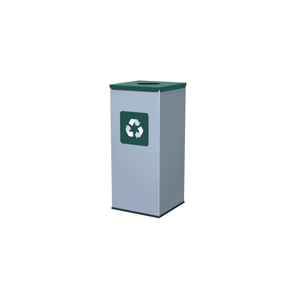 Poubelle pour le tri des déchets, en divers coloris