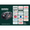 Metabo Akku-Winkelschleifer WVB 18 LTX BL 15-125 Quick, 18 V, mit 2 x 5.5 Ah LiHD Akkus, Schnellladegerät ASC 145 und metaBOX 165 L