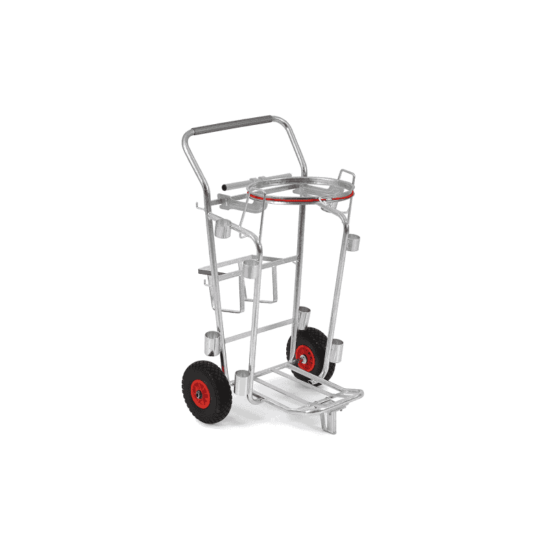 Chariot de nettoyage pour la manipulation pratique des sacs à déchets plastiques - 120 litres