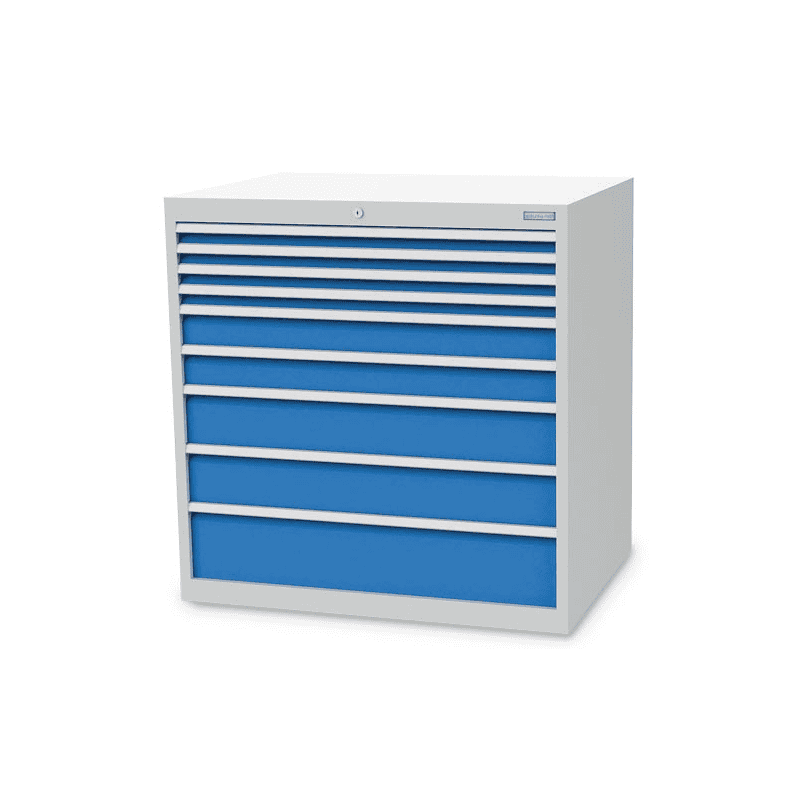 Bedrunka+Hirth Armoire à tiroirs, profondeur 736 mm, R 36-24, nombre de tiroirs 9