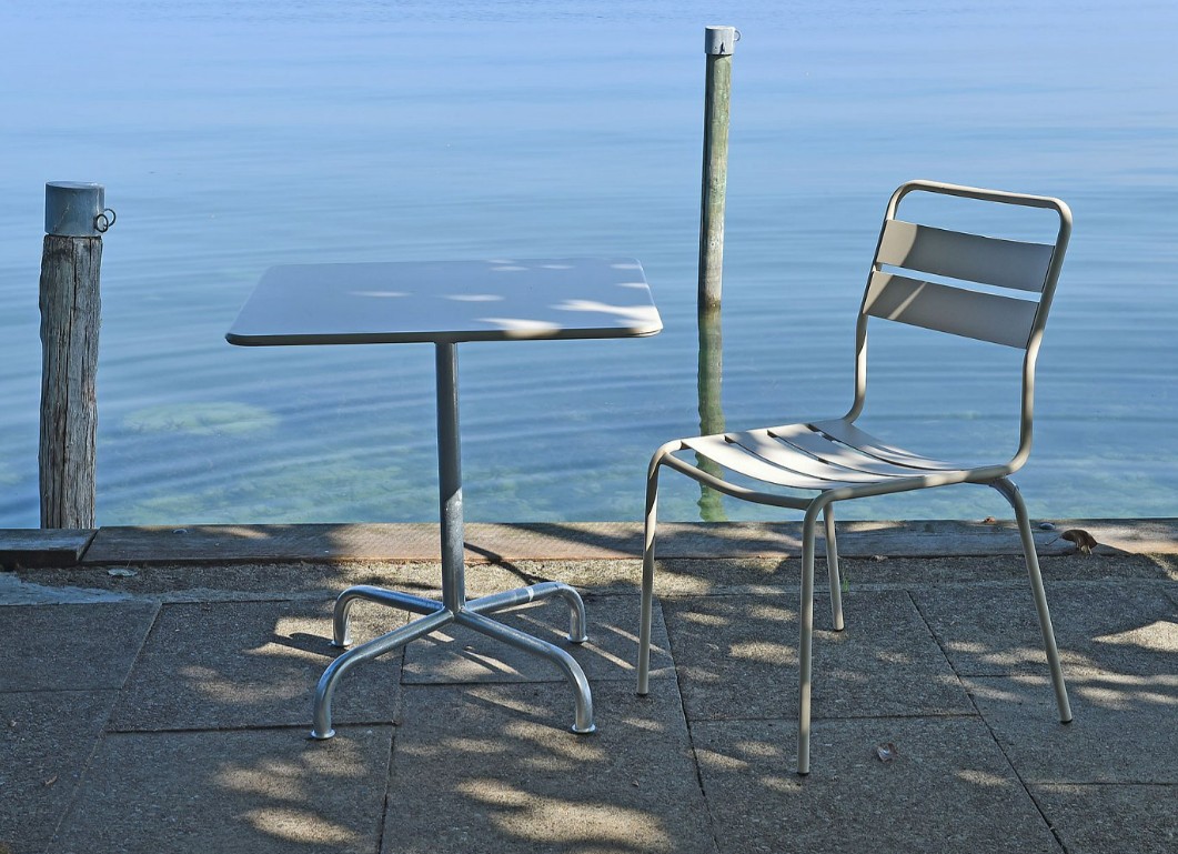 Schaffner Chaise de jardin Glarus en métal, revêtement par poudre, disponible en plusieurs versions