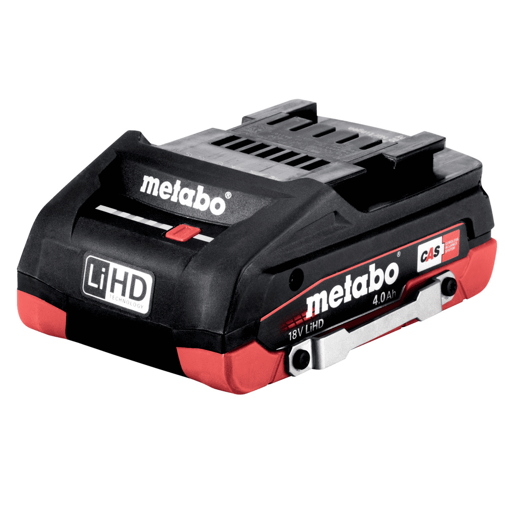 Metabo Batterie LiHD - DS 18 V / 4.0 à 10.0 Ah pour système de batterie CAS, avec étrier de sécurité