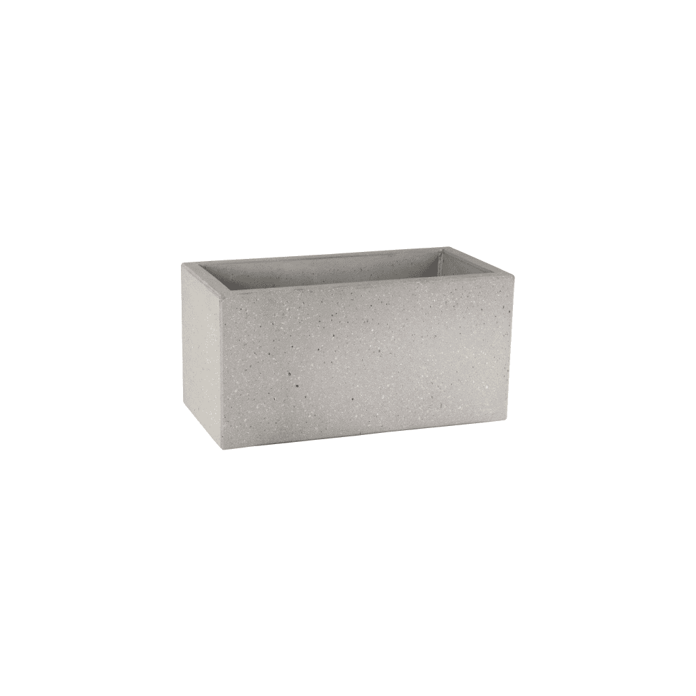 Rechteckiger Blumenkasten aus Beton