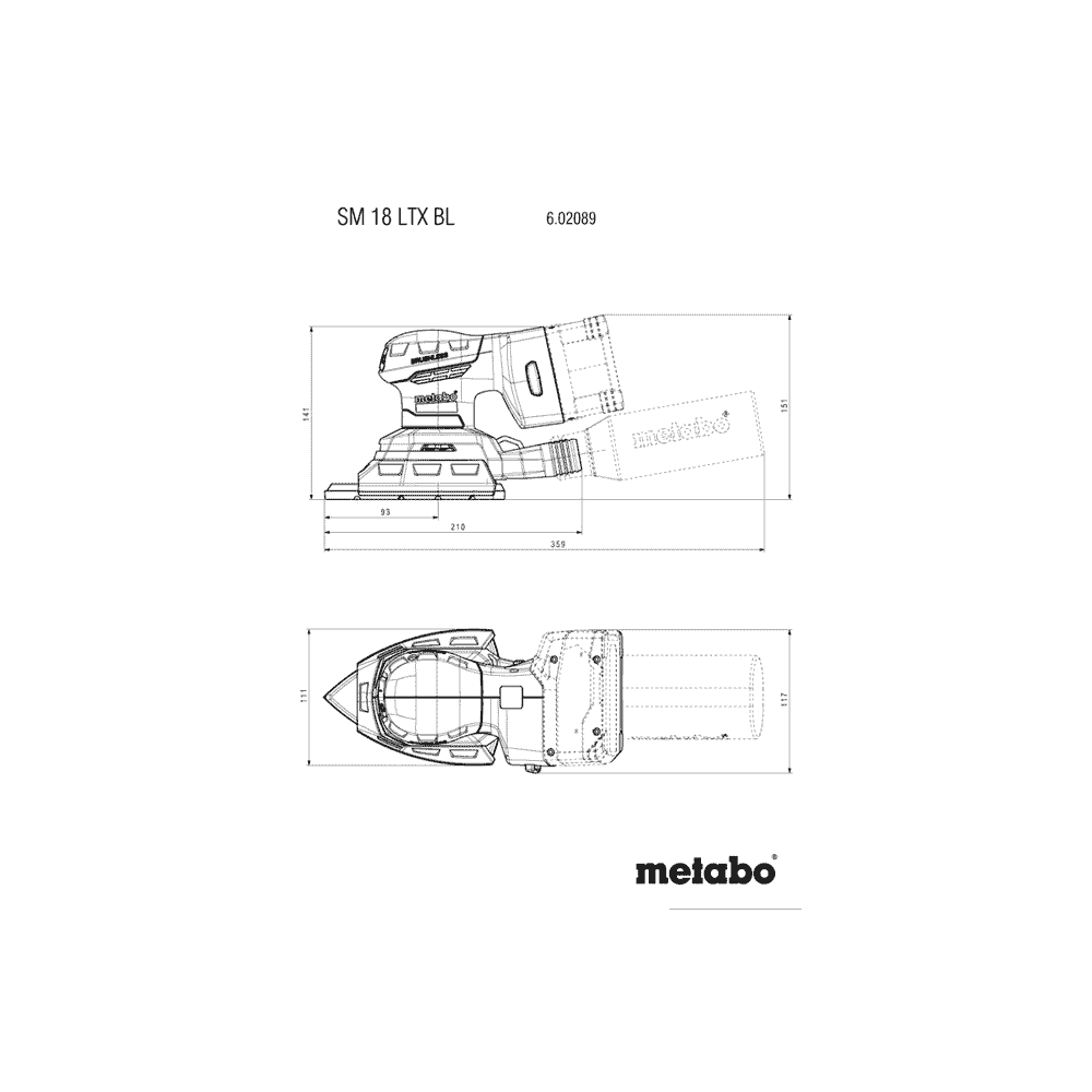 Metabo Akku-Multischleifer SM 18 LTX BL, 18 V in zwei Ausführungen