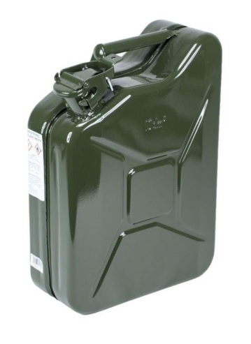 Metallkanister für Öl, Diesel oder Benzin, 20 l