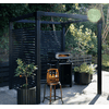 PLUS Pergola Daylife aus Holz, Schwarz RAL 9005, Modell 5, BxTxH 1980 x 1980 x 2180 mm