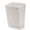 Kunststoff-Abfallbehälter AtlaXflip mit Klappdeckel, 25 Liter, weiss, BxTxH 320 x 255 x 400 mm