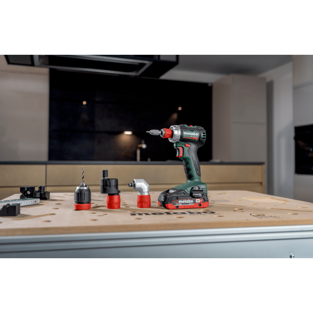 Metabo Akku-Bohrschrauber BS 18 L BL Q, 18 V, mit 2 x 2.0 Ah Li-POWER Akkus, Ladegerät SC 36 und metaBOX 145