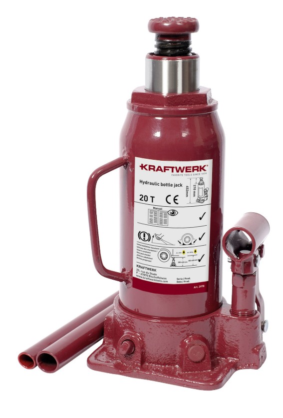 KRAFTWERK Hydraulischer Flaschen-Wagenheber, in diversen Ausführungen