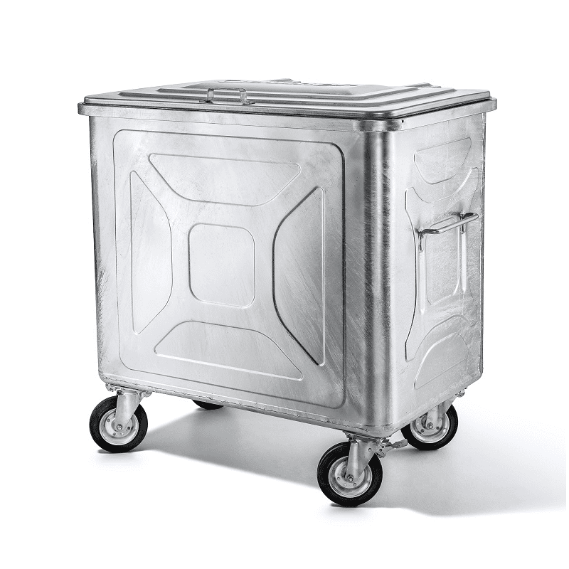 Abfallcontainer mit Vierkantschloss