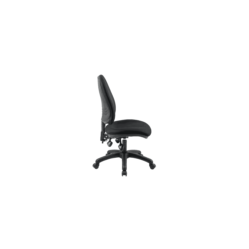 Chaise de bureau Arws SY20, mécanisme synchrone, tissu, sans accoudoirs, noir