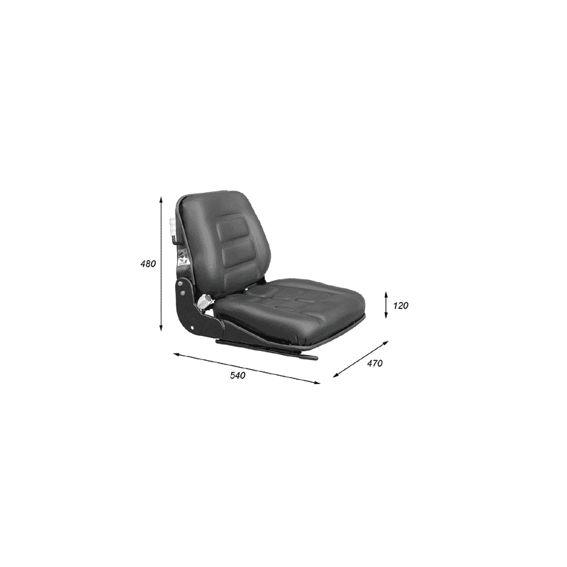 Siège compact universel, disponible avec ou sans contacteur