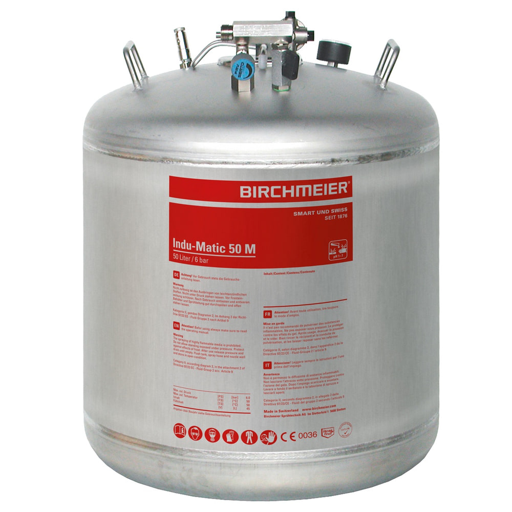 Birchmeier Druckspeicher-Schaumgerät Indu-Matic, für Säuren, in zwei Füllmengen
