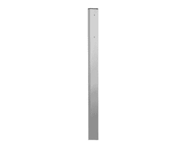 Huber Briefkasten-Seitenstütze 40 × 80 mm aus Aluminium, 1800 mm, Silber