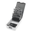 KRAFTWERK PRO LINE Spiralbohrer-Set HSS-G, 25-teilig, 1–13 mm, Metallbohrer in 0,5-mm-Schritten