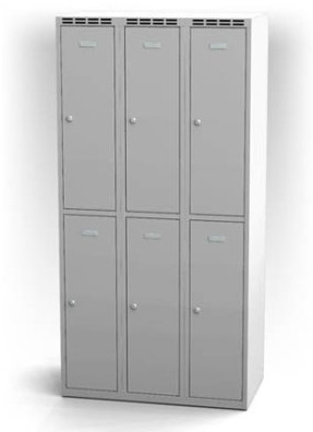 Garderobenschrank mit 6 Abteile