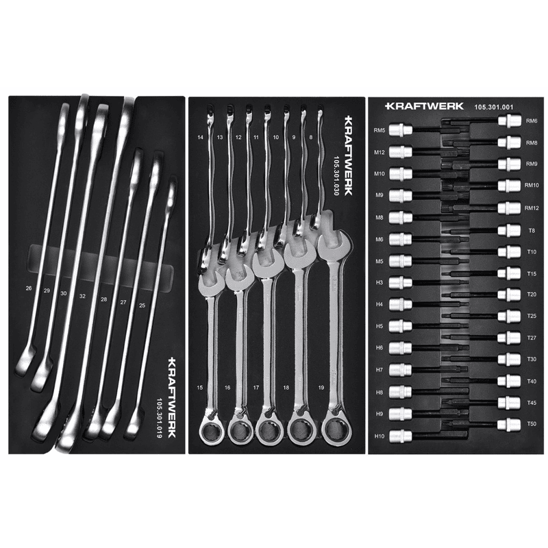 KRAFTWERK Werkstattwagen XL BT900 mit 7 Schubladen, PRO+HT, inkl. Werkzeug, 278-teilig